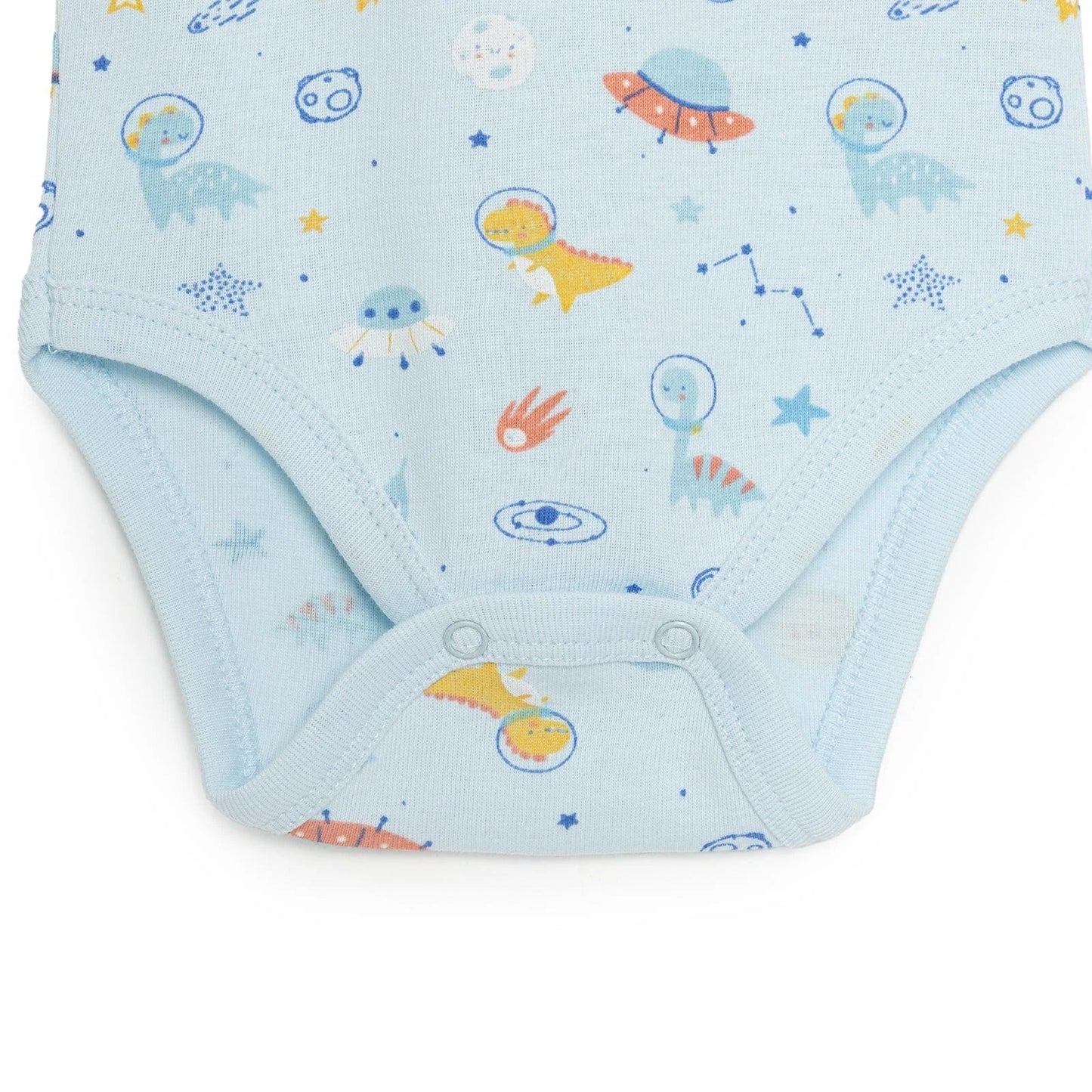HelloBaby Galaxy Patterned Short Sleeve Bodysuit - Blue