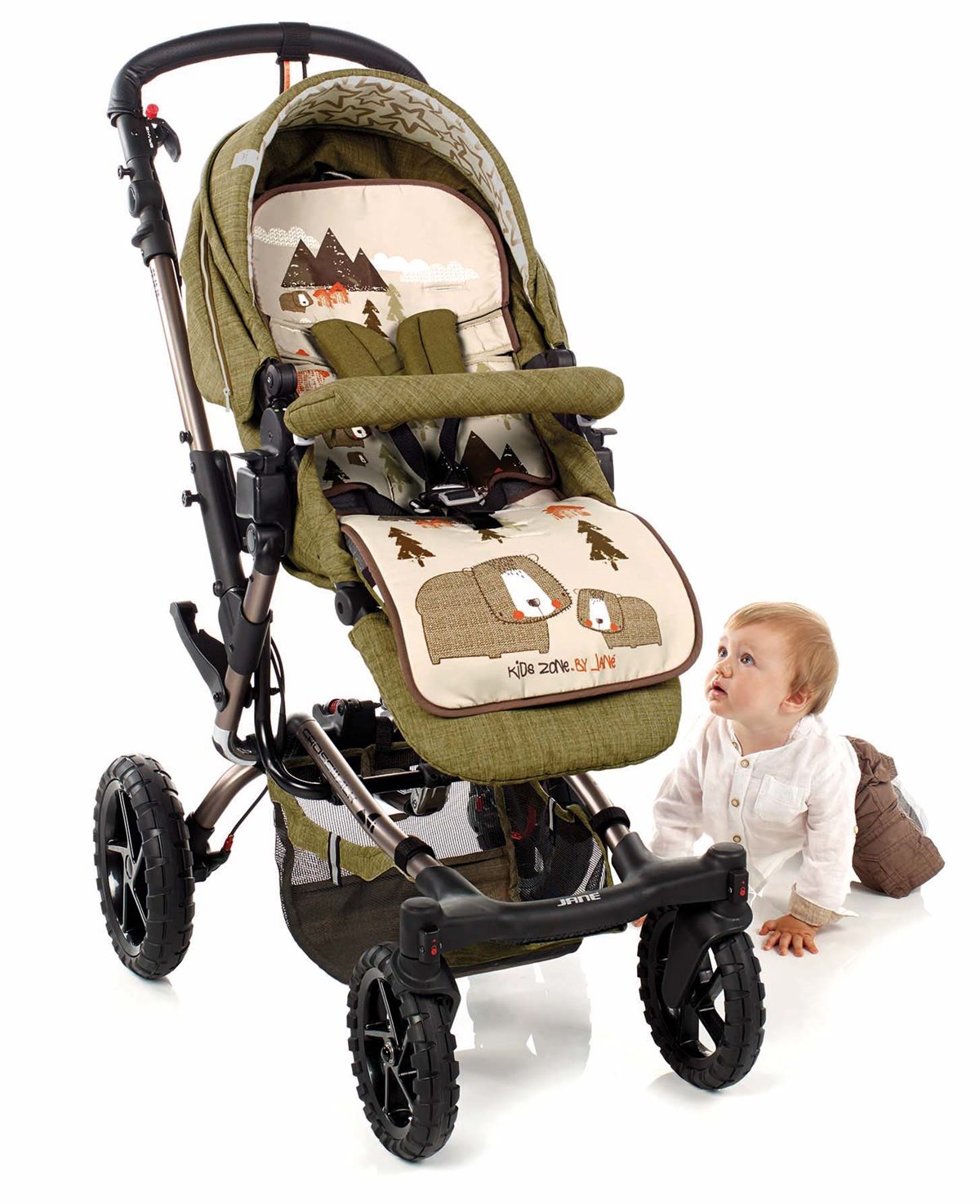 Jane Pushchair Seat Liner with Breathable Aerosleep Technology, Wild