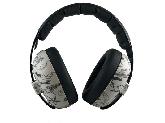 Baby Banz Bubzee Earmuffs (0-2 years) - Available in Grafitti/Peace Design