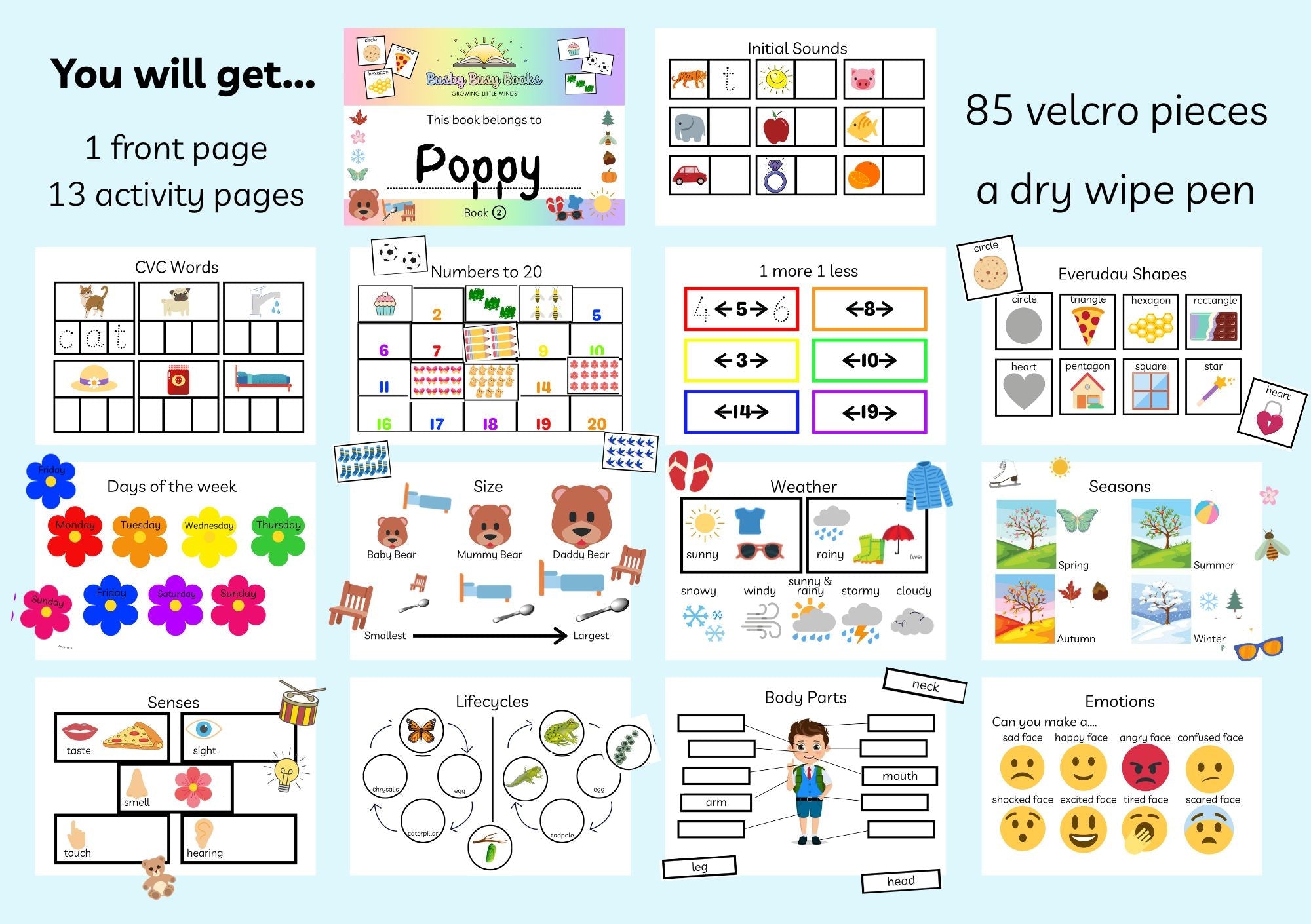 Book 2 - Age 4-6 years - Early Years Busy Book