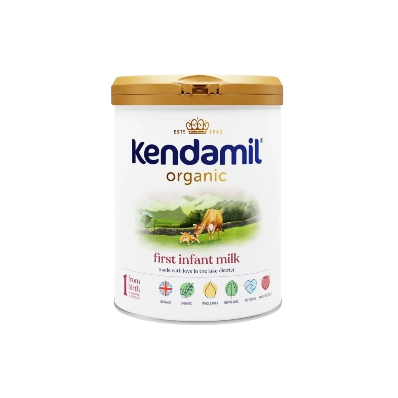 Kendamil Stage 1 Organic First Infant Milk from Birth 800g