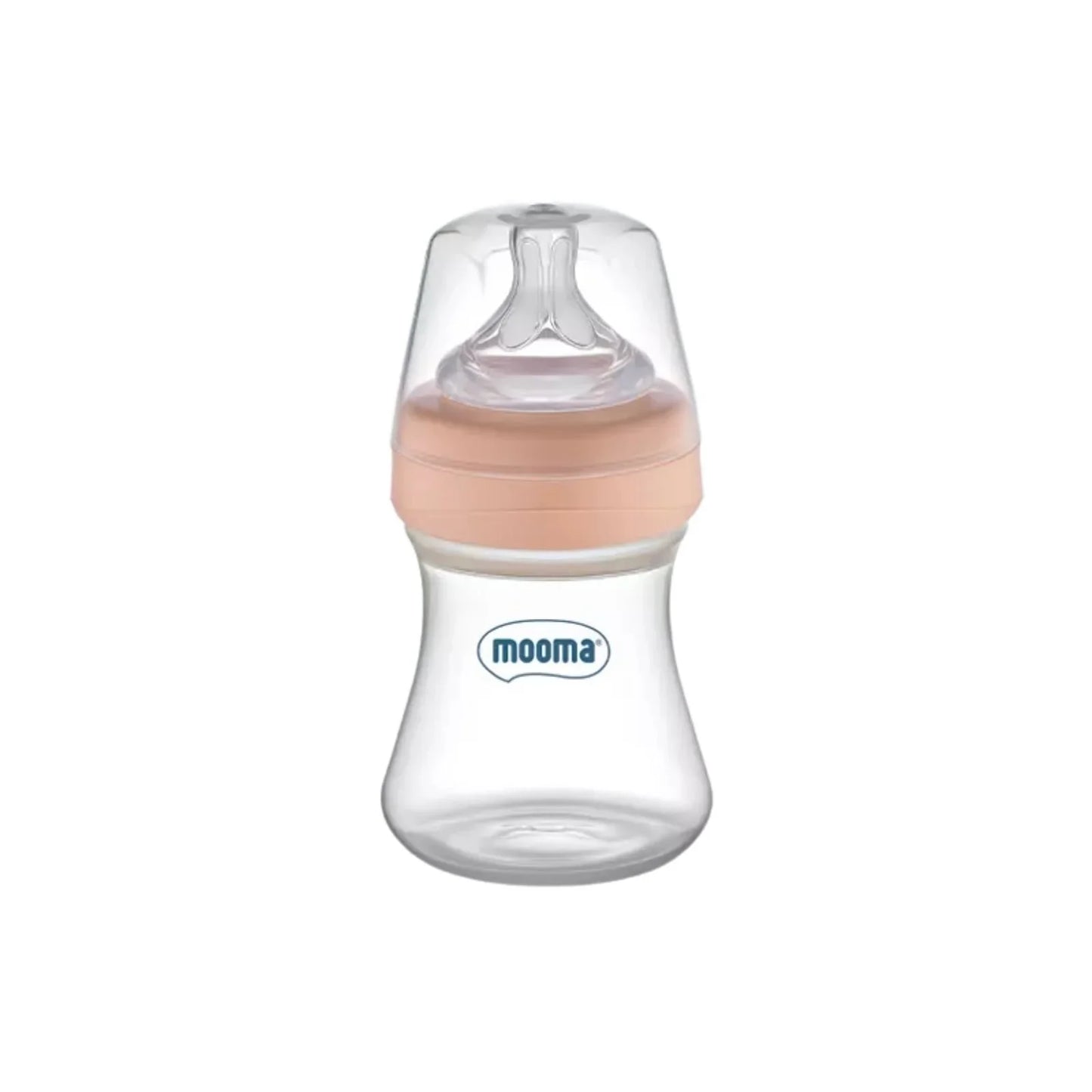 Mooma Kindy Bottle Slow Flow 0-6 months 150ml - Old Rose