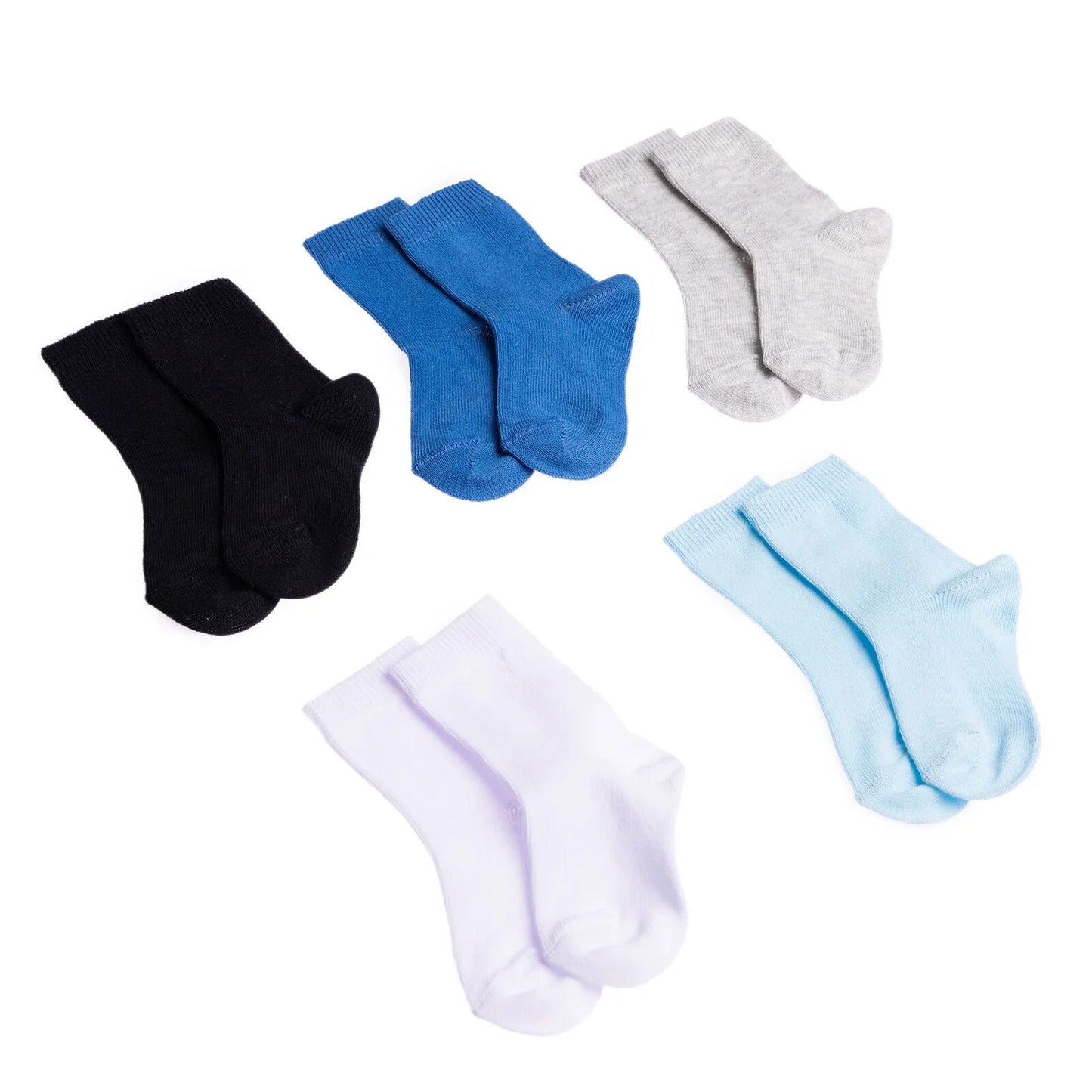 HelloBaby Baby Boy Socks 5 pcs - Blue
