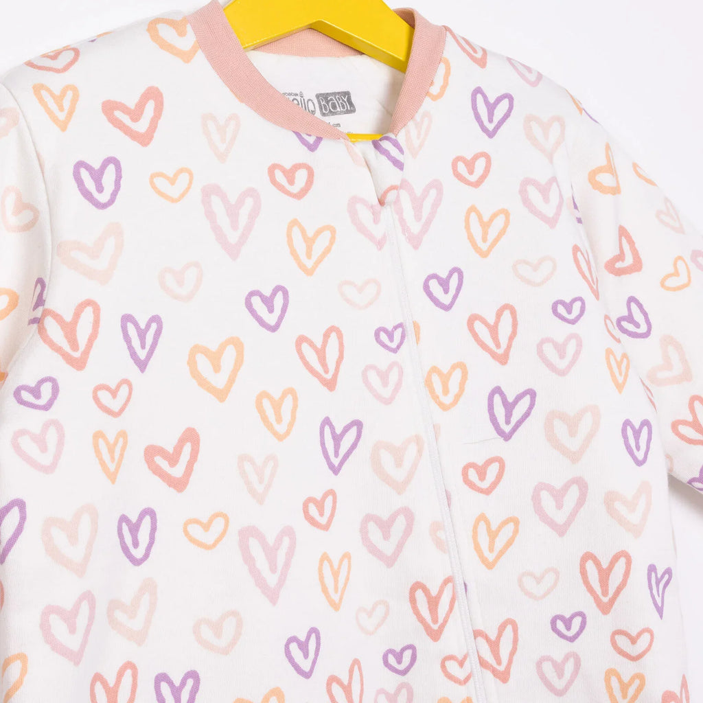 HelloBaby Girl Sleepsuit - Light Pink