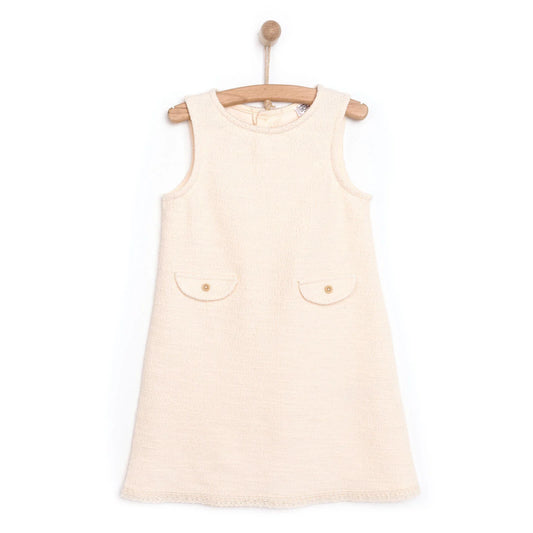 HelloBaby Baby Girl Dress - Ecru