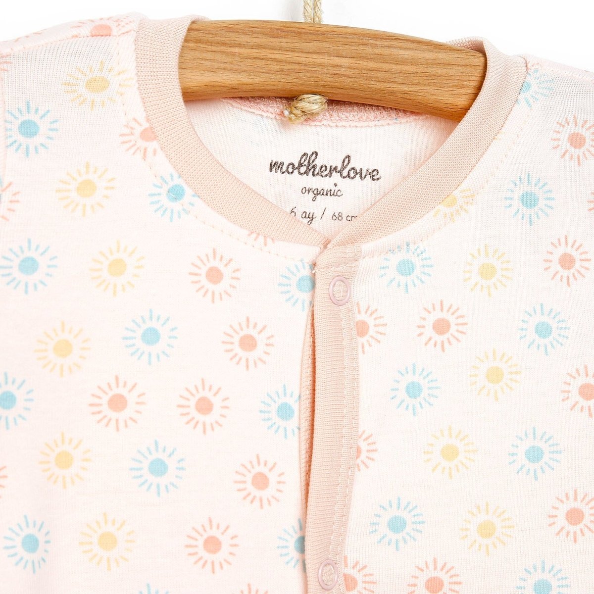 Motherlove Newborn Organic Footed Jumpsuit - Purple