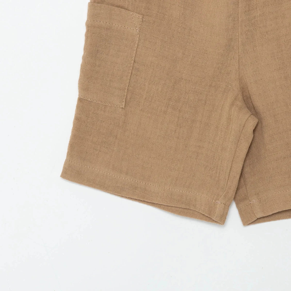HelloBaby Boys Muslin Shorts - Brown