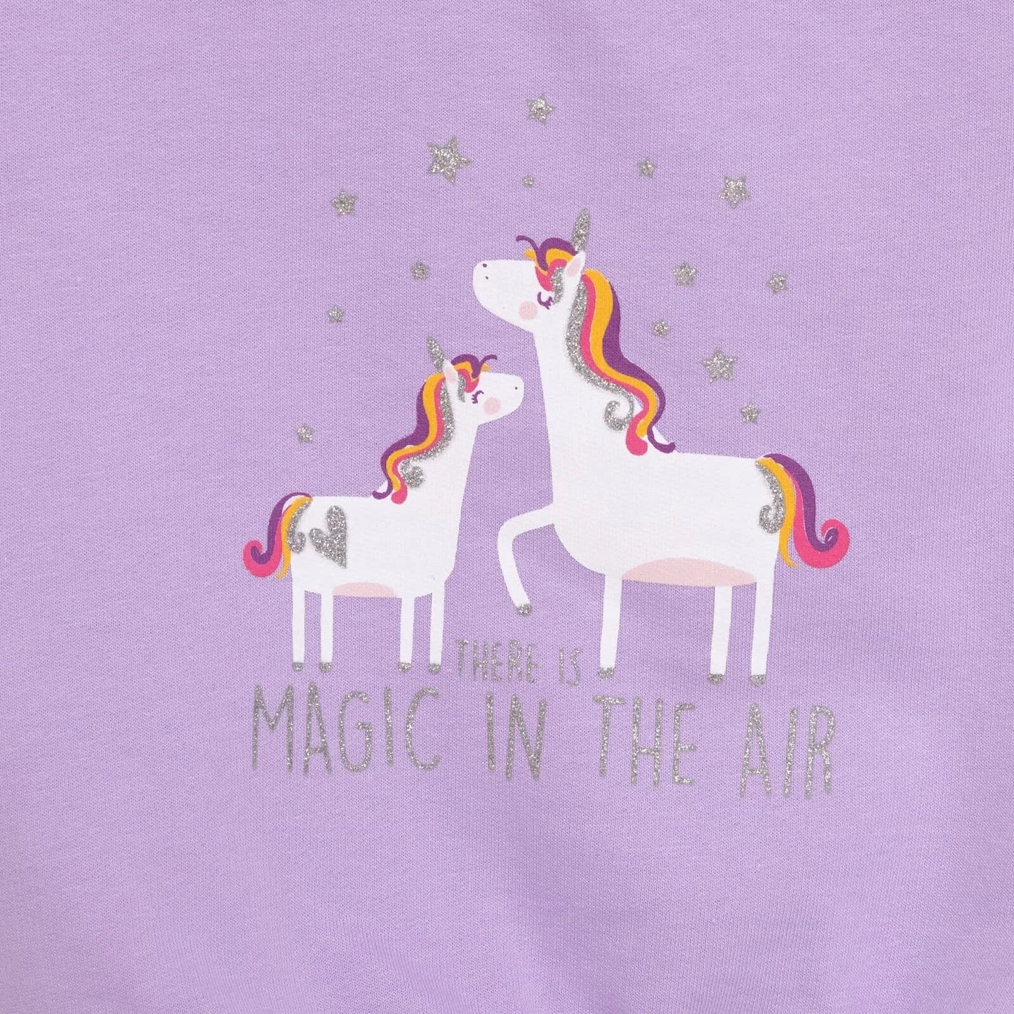 HelloBaby Baby Girl Unicorn Printed Sweatshirt - Purple