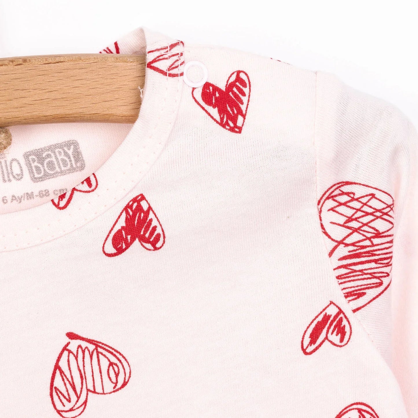 HelloBaby Baby Girl Long Sleeve Pyjamas Set - Light Pink