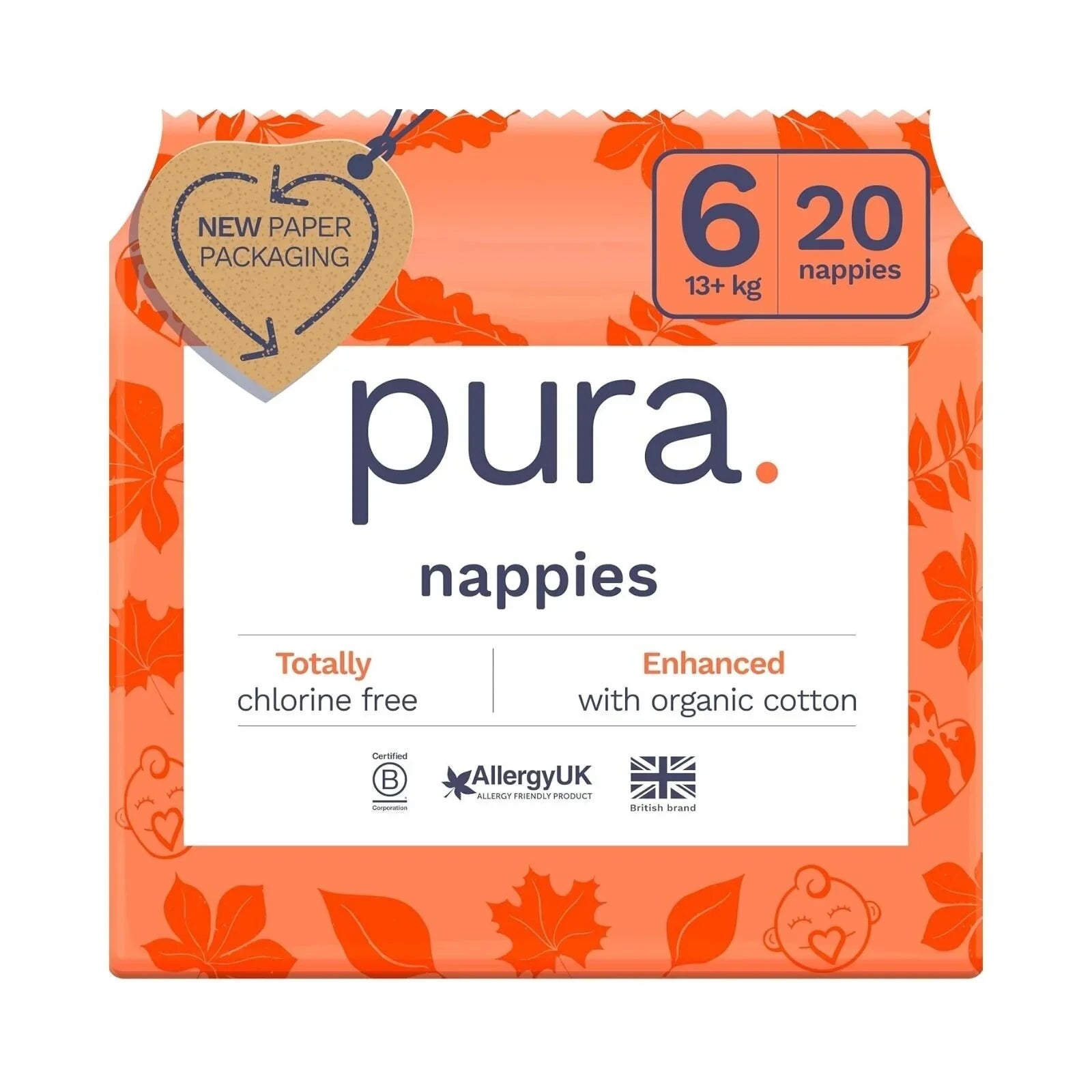 Pura Eco Nappy Size 6 - 20 nappies