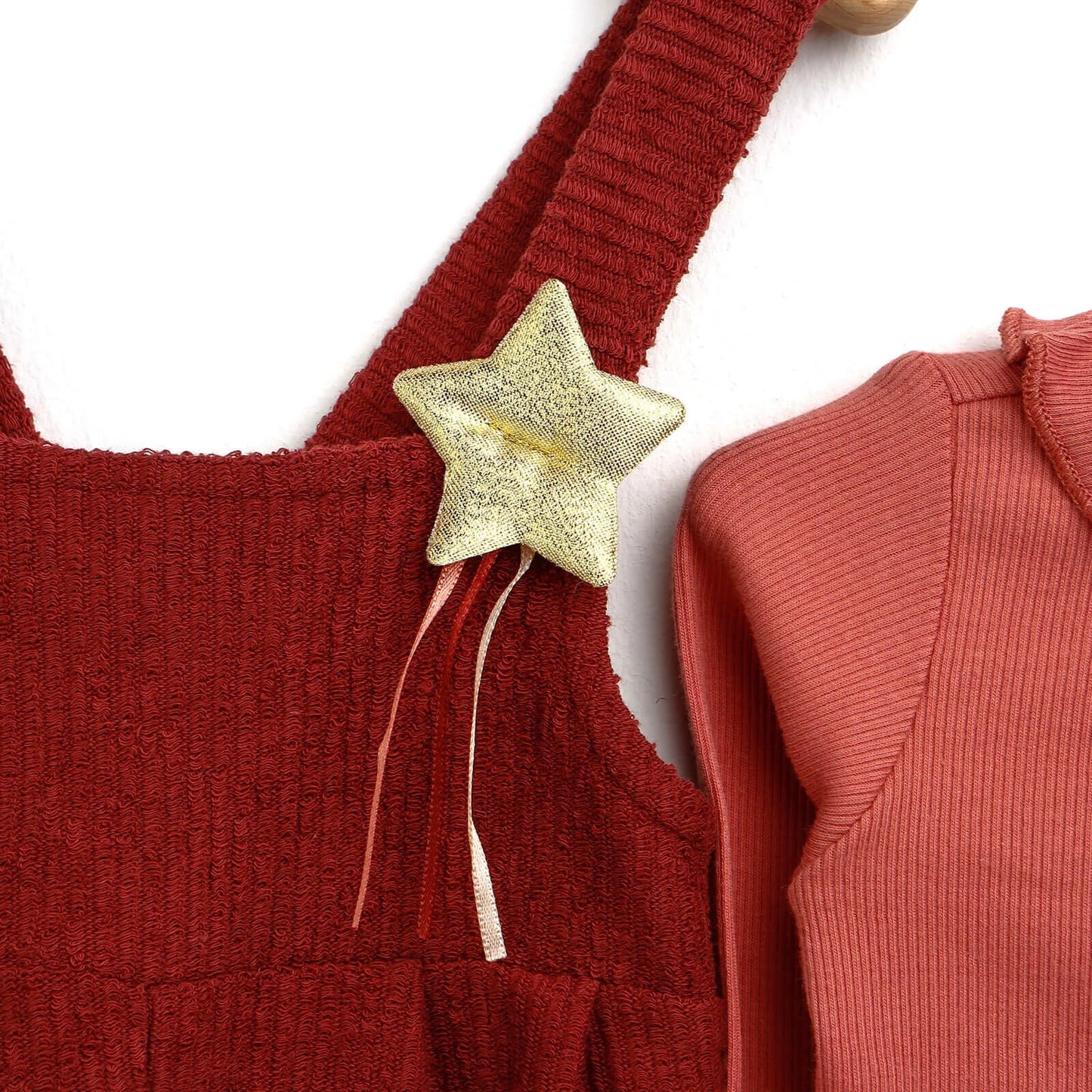 HelloBaby Overall Shorts-Sweatshirt - Pink