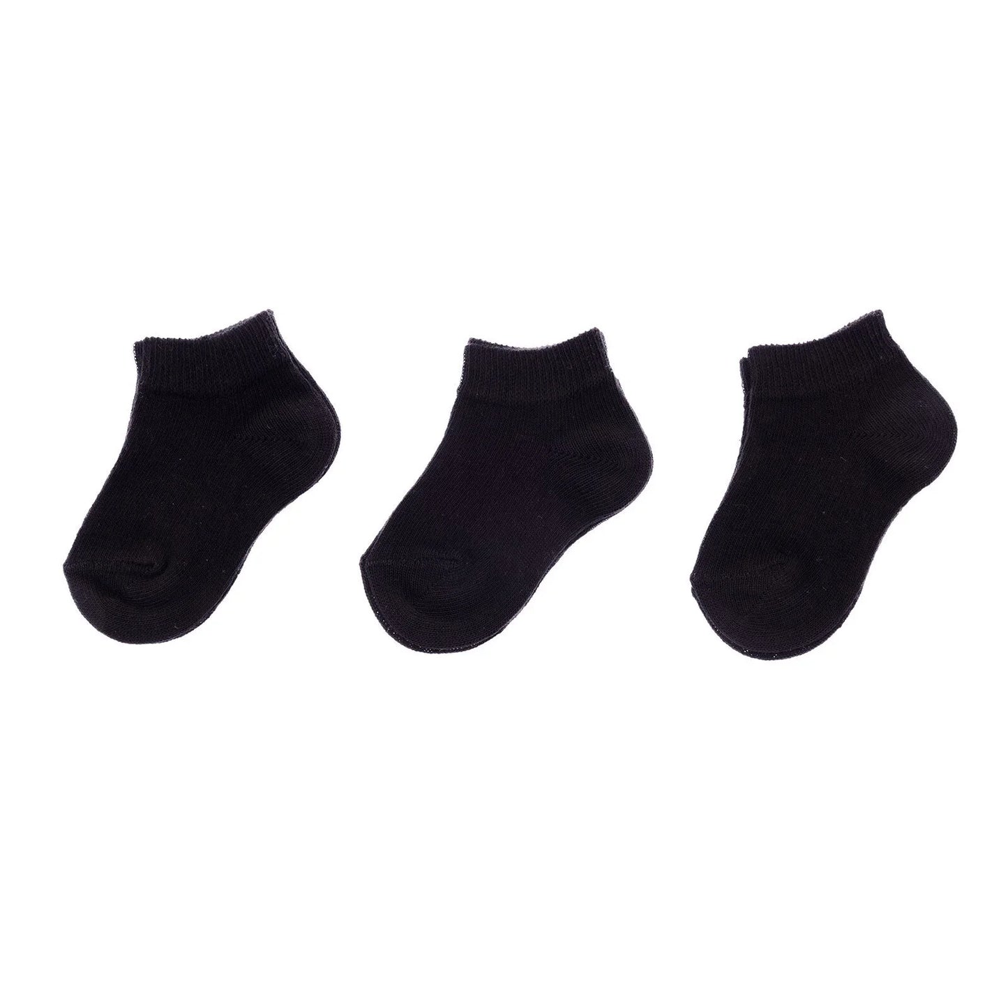 HelloBaby Boy Baby Socks 3 Pack - Black