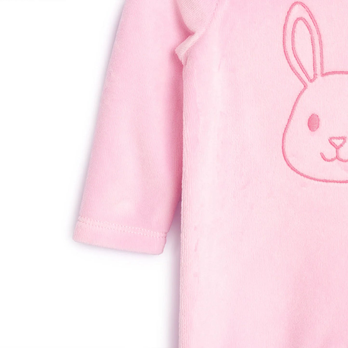 HelloBaby Newborn Baby Girl Velvet Footed Jumpsuit - Pink