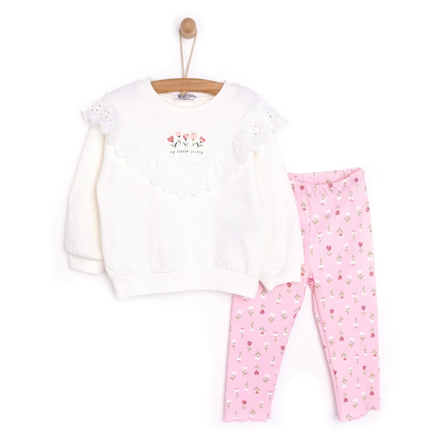 HelloBaby Winter Fairytale Leggings Set - Ecru