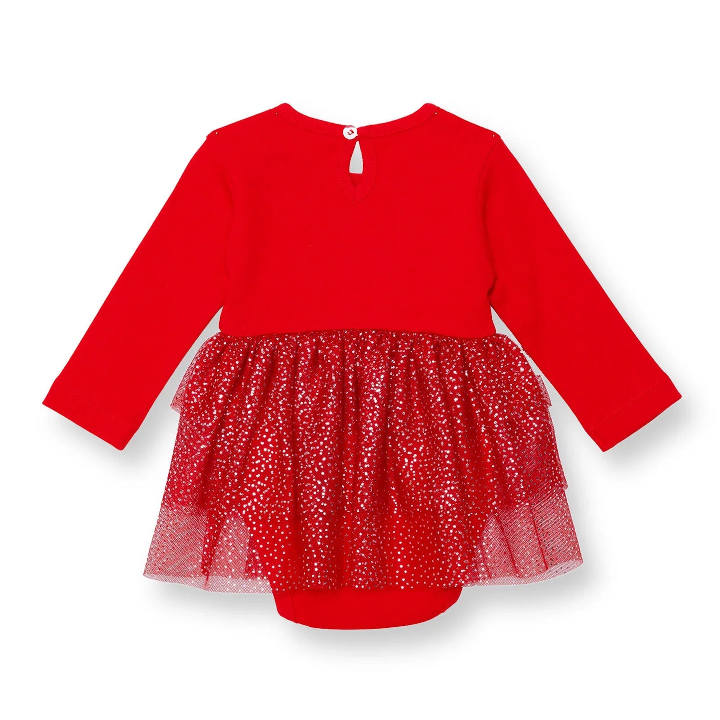 HelloBaby My First Christmas Newborn Girl Dress-Body - Red