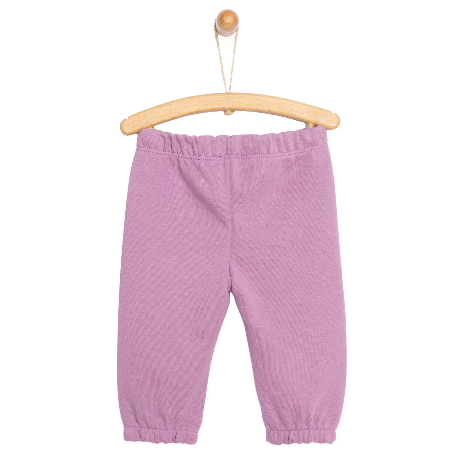 HelloBaby Baby Girl Basic Joggers - Purple