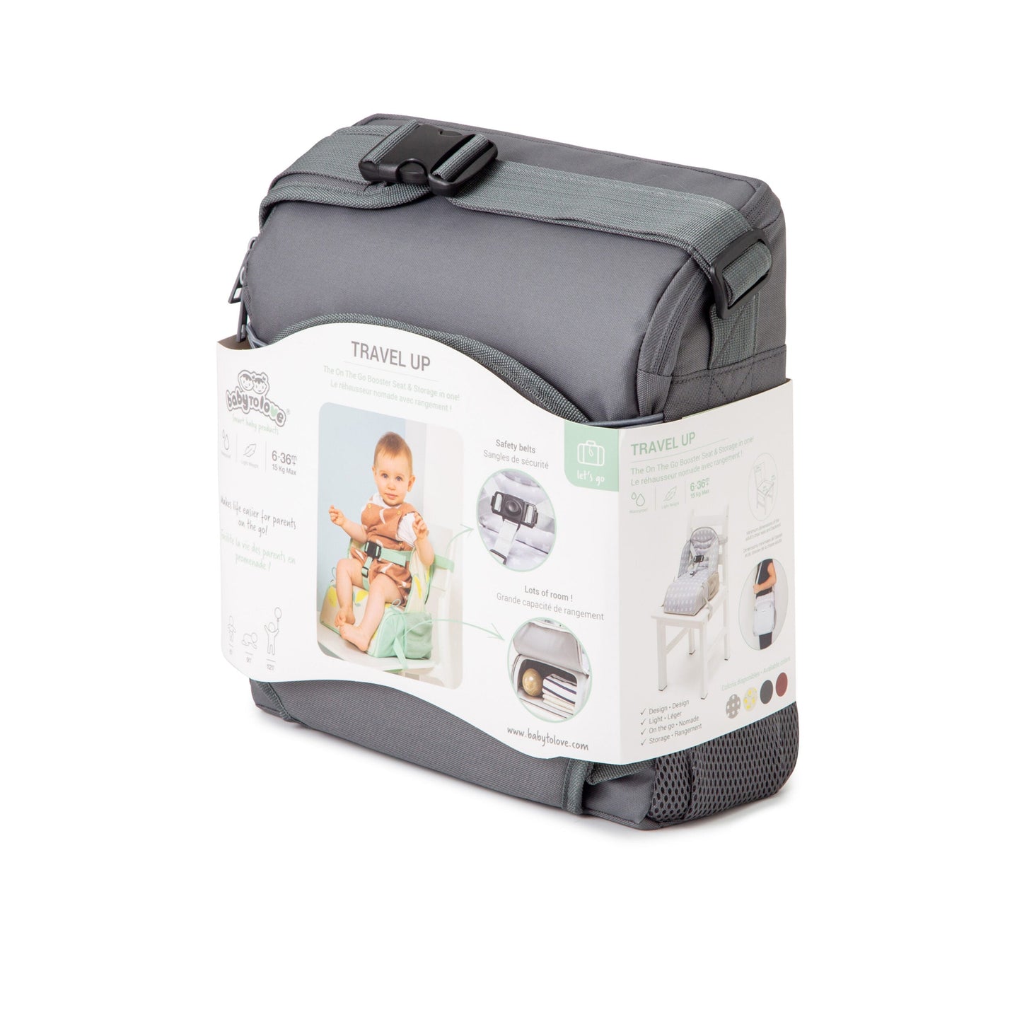 Baby to Love Travel Up Backpack Chair & Booster Seat - Anthracite