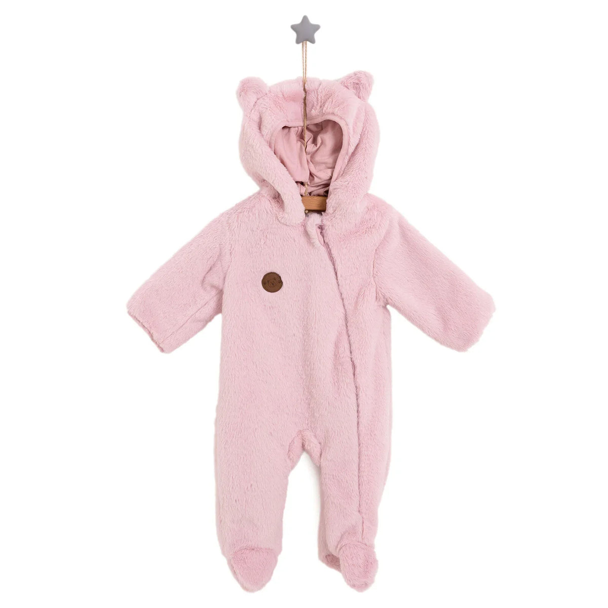 HelloBaby Plush Fleece Baby Pramsuit with Feet (3 Months to 12 Months)