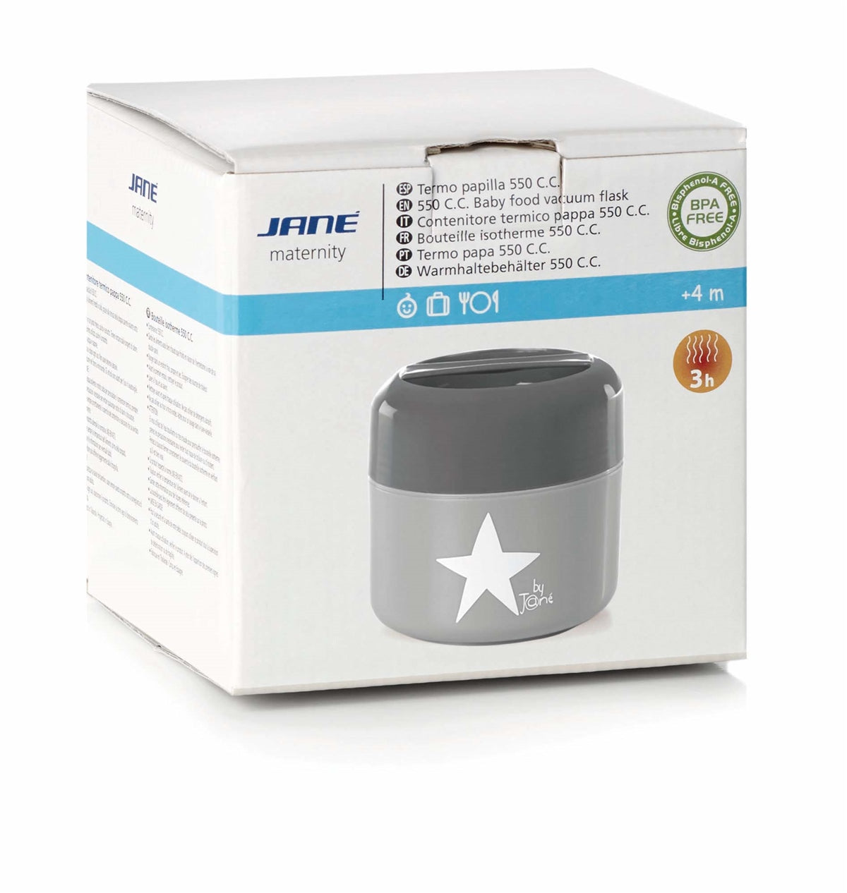 Jane Baby Food Plastic Vacuum Flask (550ml)