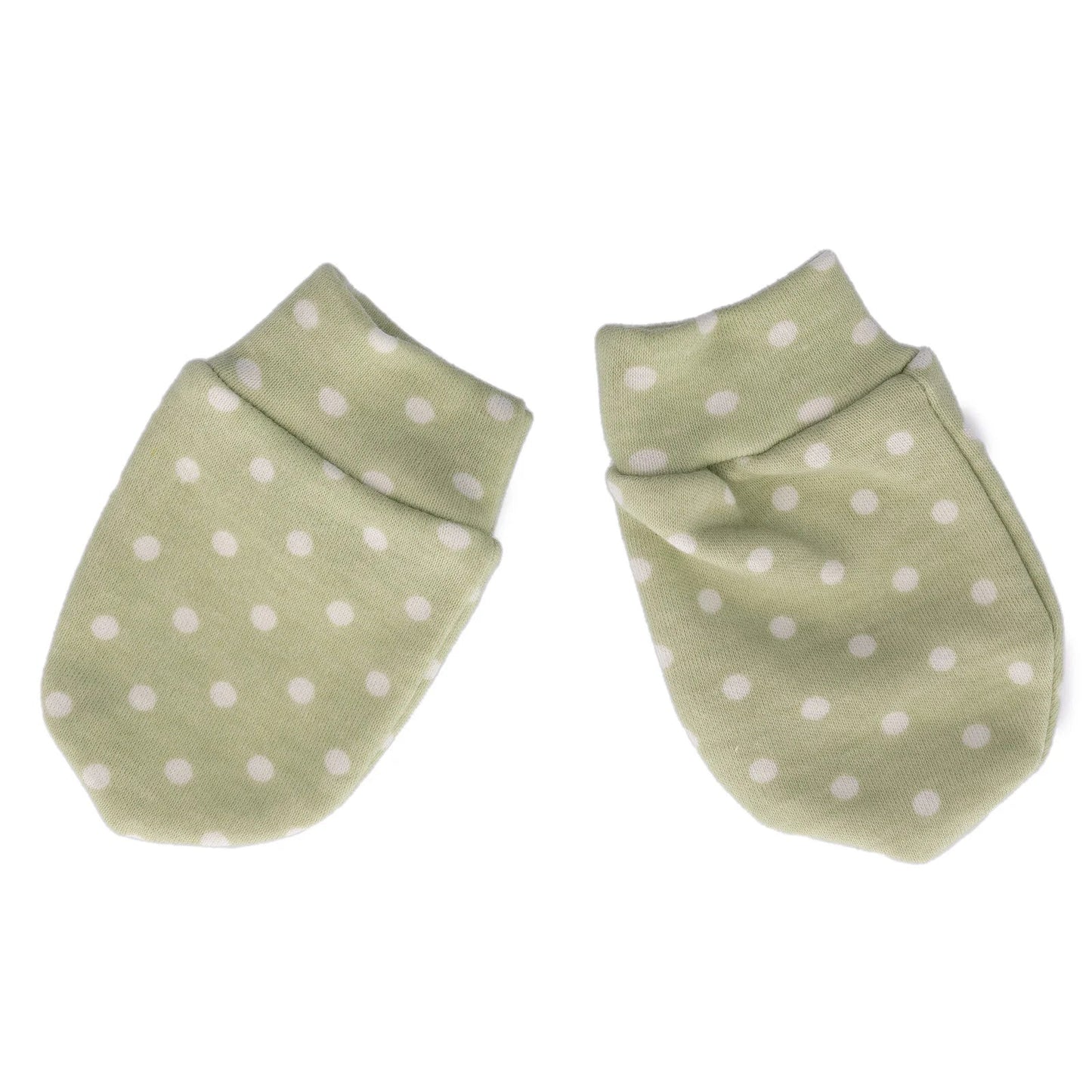 HelloBaby Newborn Mittens - Green Printed