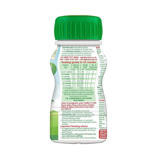 Cow & Gate 1 First Infant Ready to Feed Liquid Milk from Birth 200ml