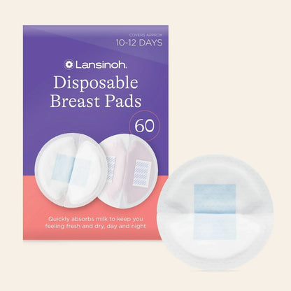 Lansinoh Ultra Thin Stay Dry Nursing Breast Pads 60 pcs