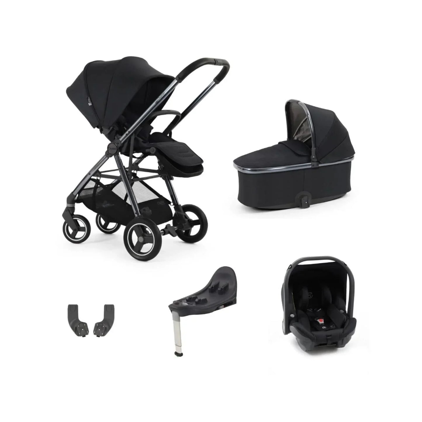 Oyster Gravity+ Stroller 5 pcs Bundle - Carbonite