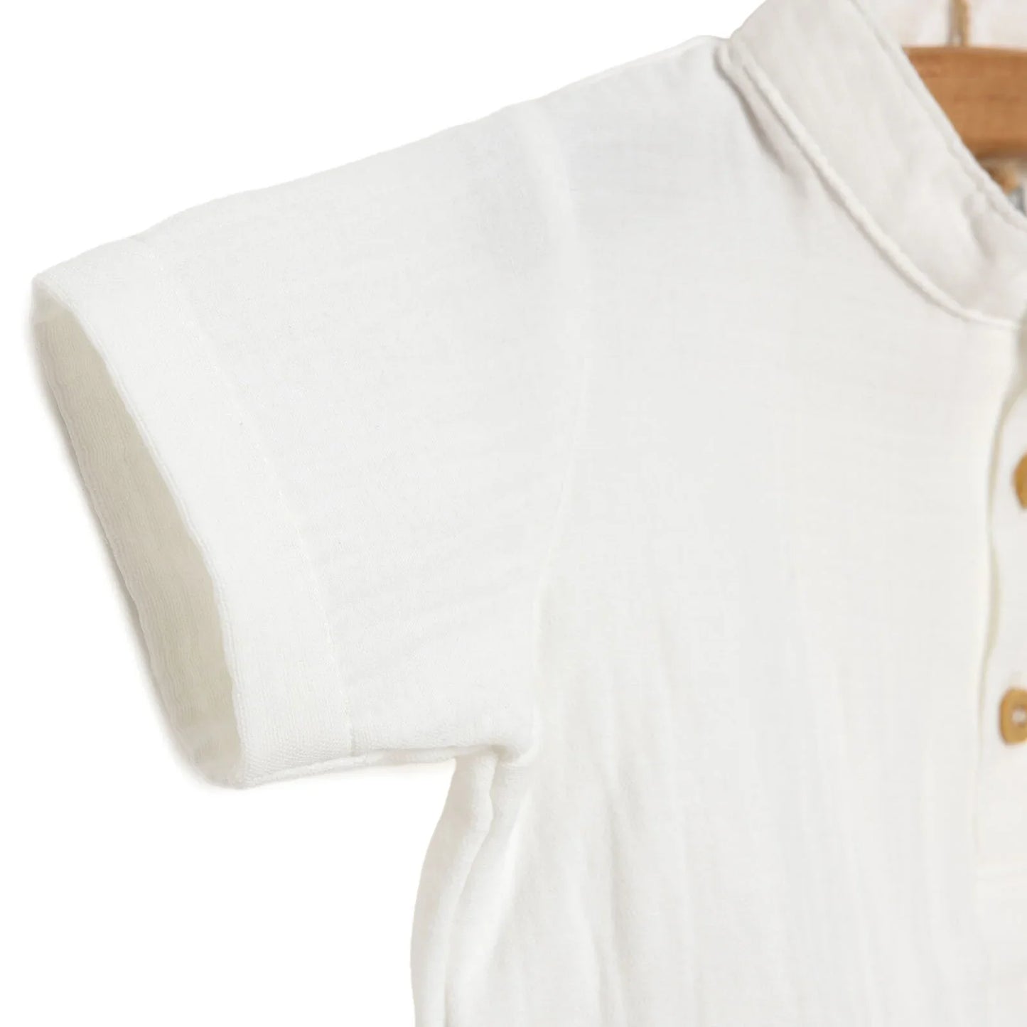 HelloBaby Baby Boy Short Sleeve Shirt Body - White