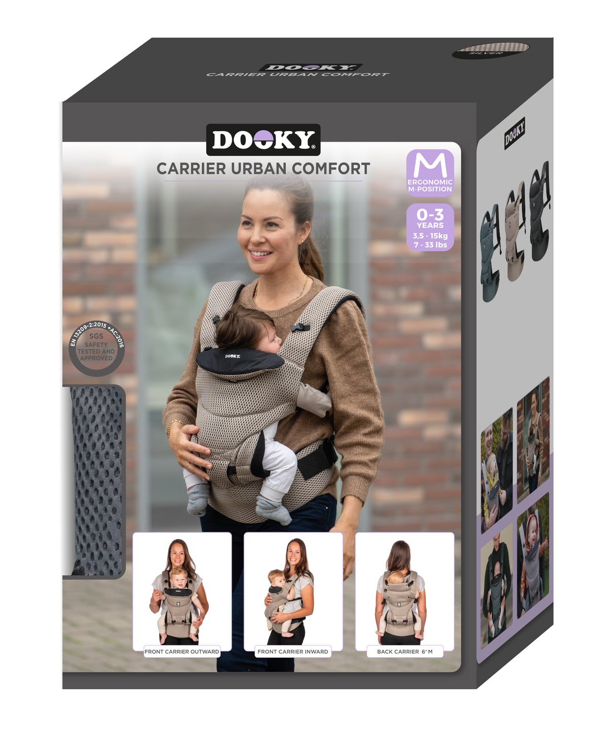 Dooky Urban Comfort Carrier (Grey Sapphire)