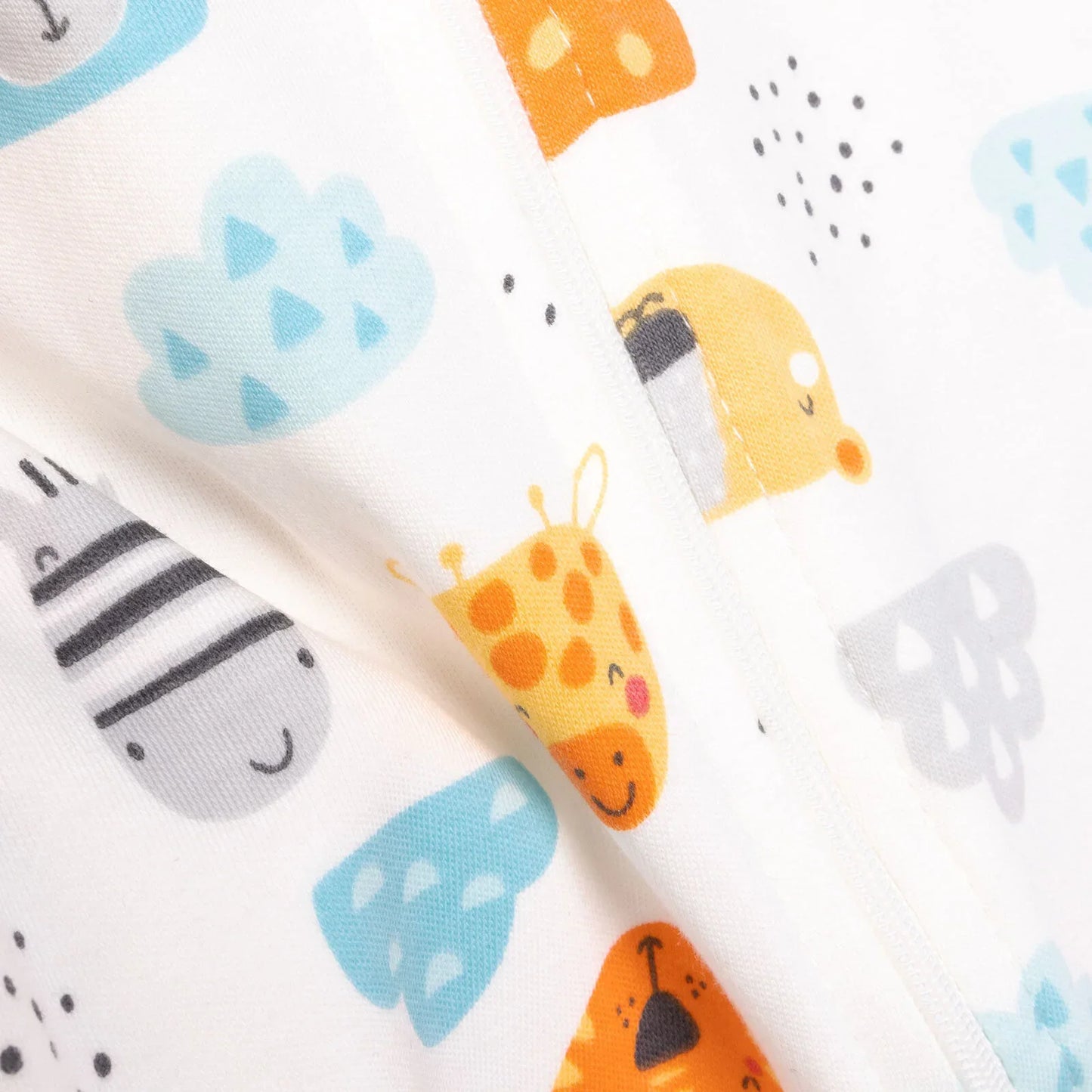 HelloBaby Newborn Footed Jumpsuit - Ecru