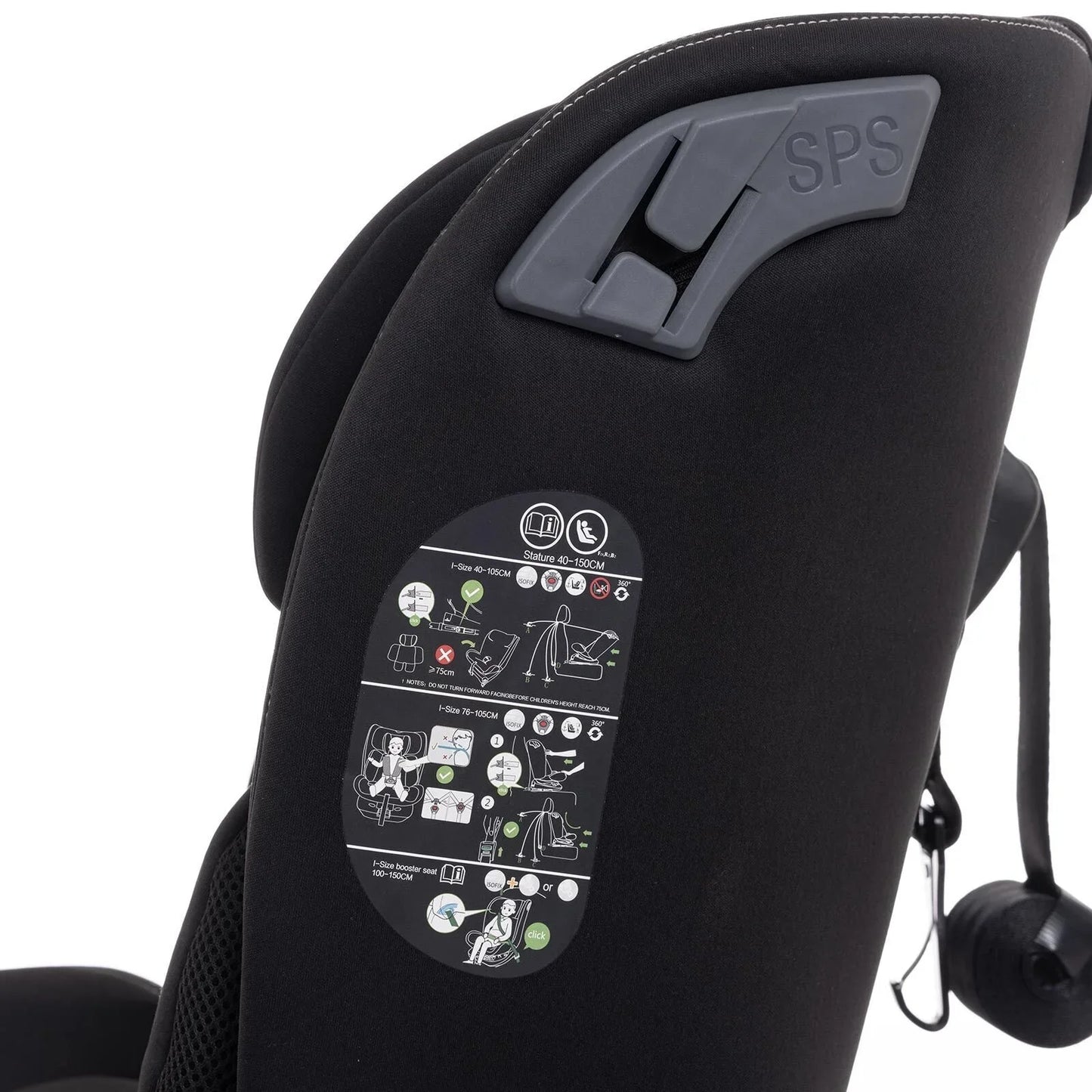 baby plus Pixi i-Size Car Seat - Black