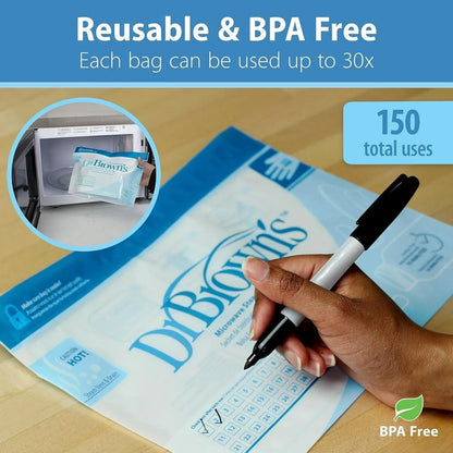 Dr. Brown's Microwave Steam Steriliser Bags 5 pcs