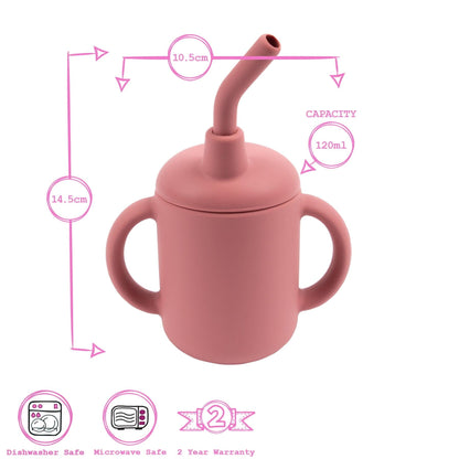 120ml Silicone Baby Sippy Cup
