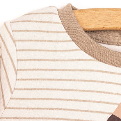 HelloBaby Boy Long Sleeve Pyjamas Set - Beige