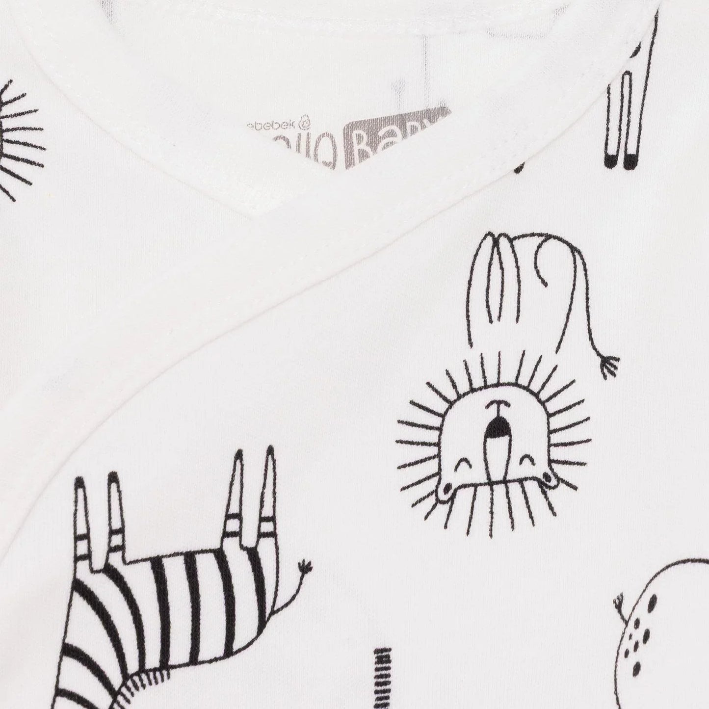 HelloBaby Newborn Body Footed Bottom - Ecru