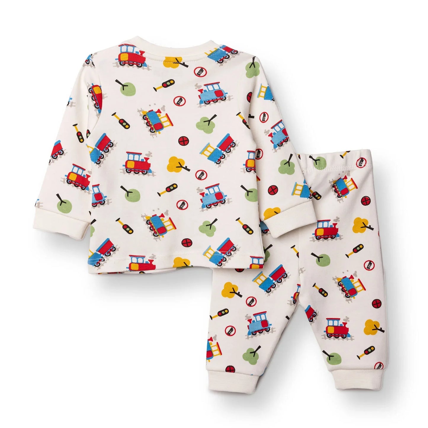 HelloBaby Christmas Baby Boy Long Sleeve Pyjamas Set - Ecru