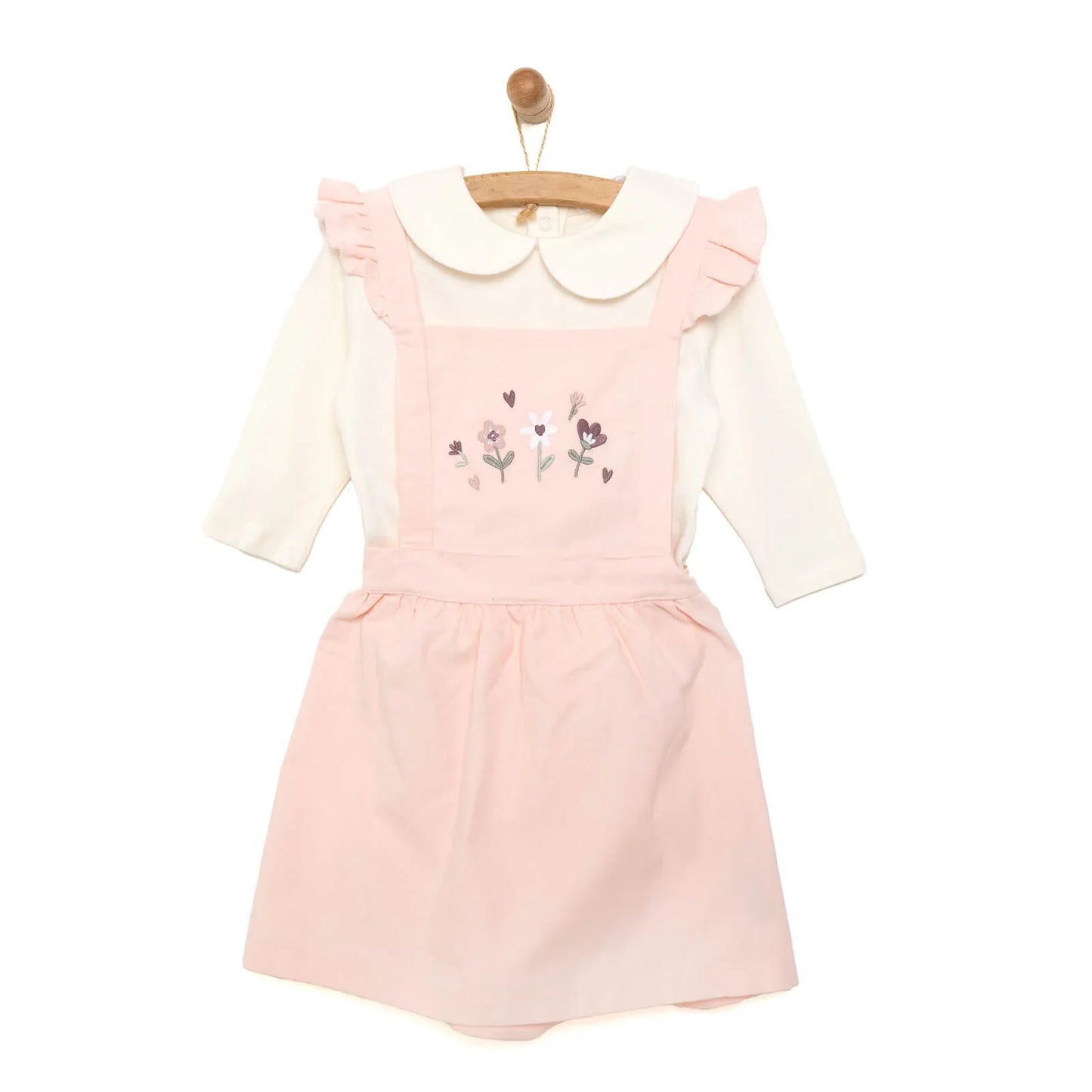 HelloBaby Salopette Skirt Blouse - Salmon