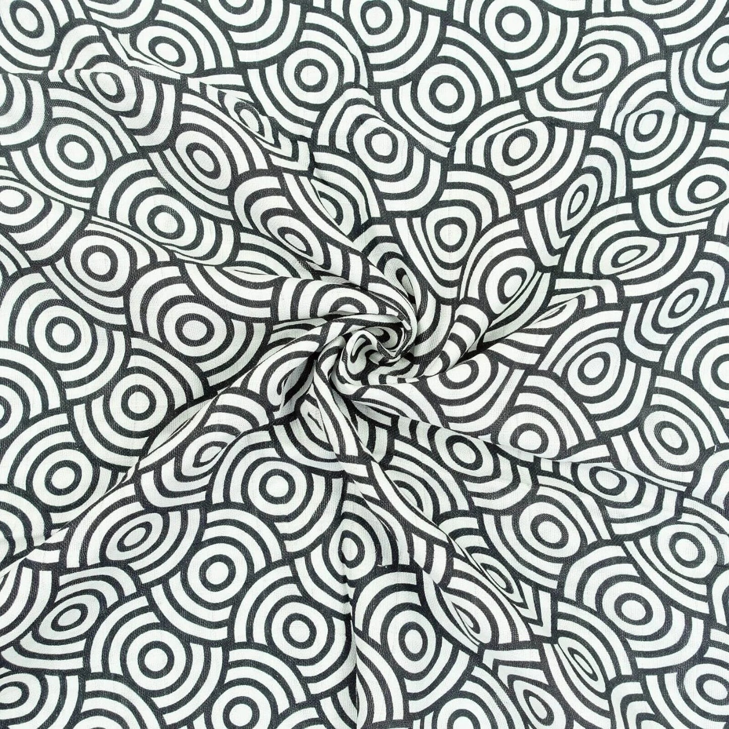 MuslinZ Bamboo/Organic Cotton Muslin Swaddle 120x120cm - Black Swirl