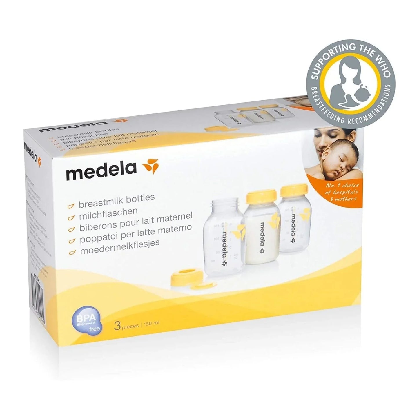 Medela Breastmilk Storage Bottles 150ml 3 pcs