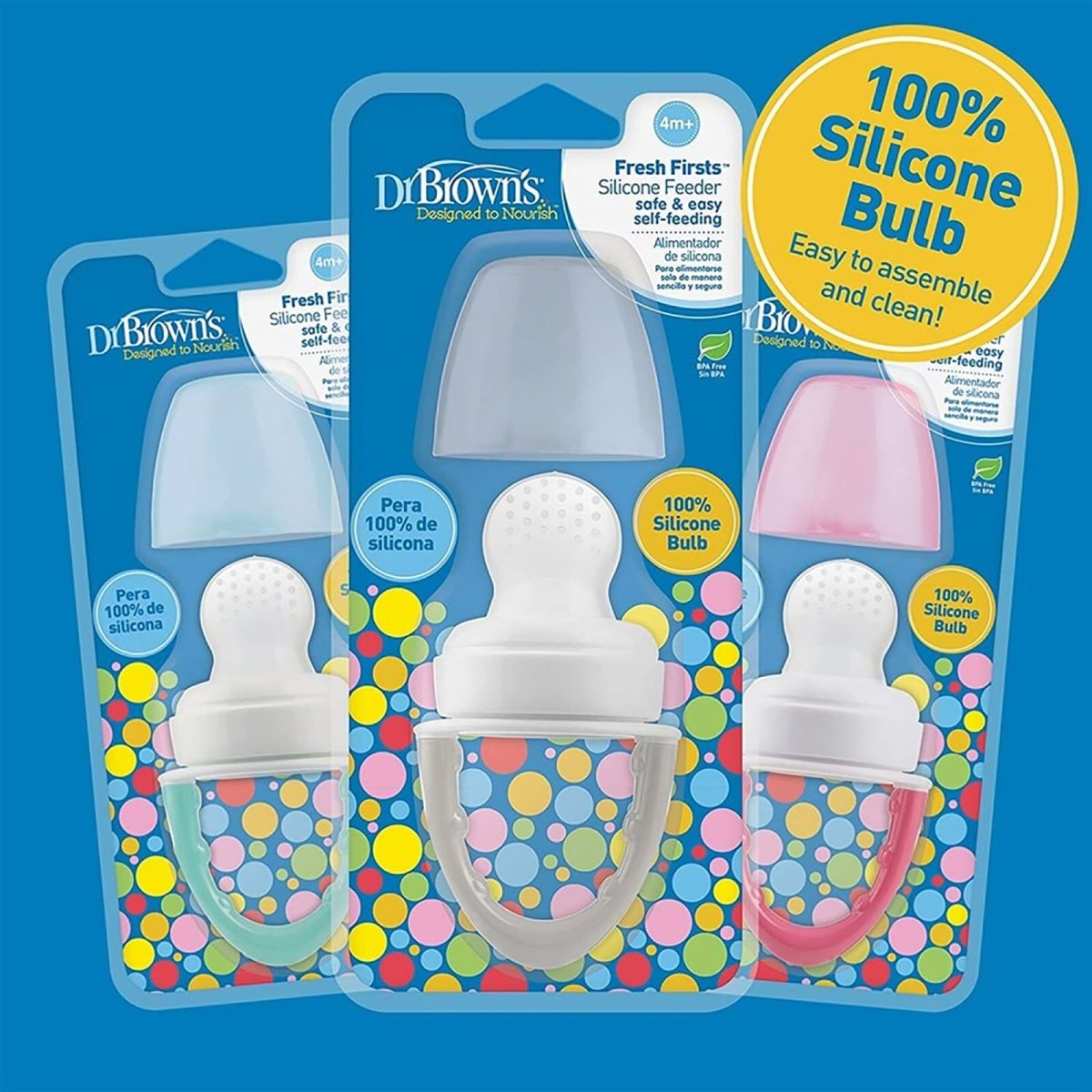 Dr. Brown's Fresh Firsts Silicone Feeder Pack of 2