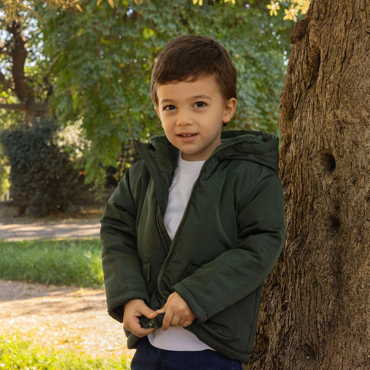 HelloBaby Hooded Coat - Green