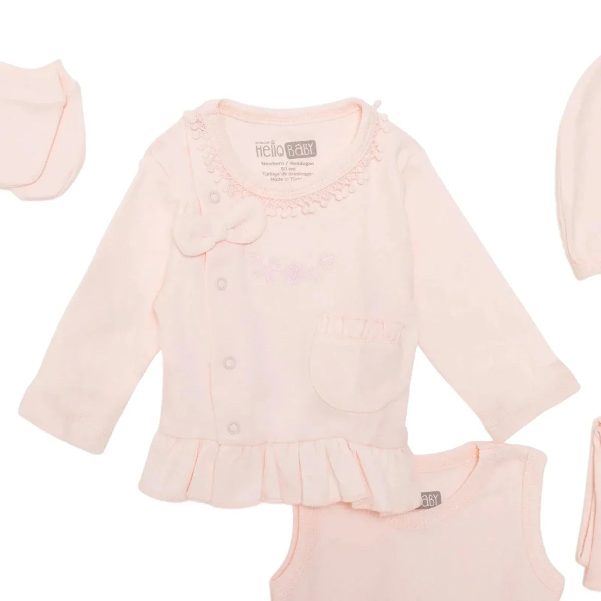 HelloBaby Newborn 10 pcs Starter Set - Pink