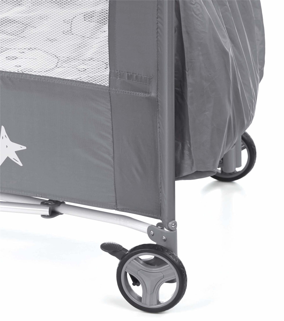 Jane Duo Level Toys Travel Cot – Two-Tier Design with Activity Arch, Stars