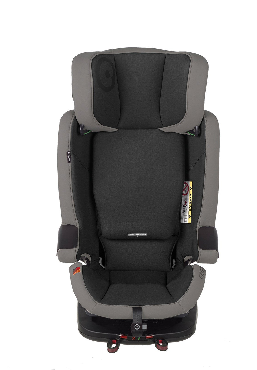 Jane Groowy + Nest i-Size Car Seat Combination 40-150cm, 0-12 Years, Matt Black
