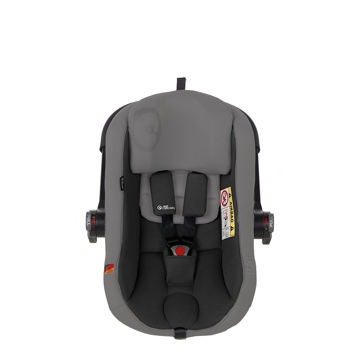 Jane Groowy + Nest i-Size Car Seat Combination 40-150cm, 0-12 Years, Matt Black