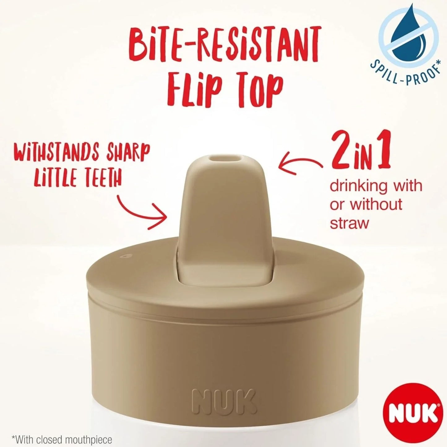 NUK Mini-Mee Flip Cup with 2-in-1 Cup 12+ months 450ml - Mint