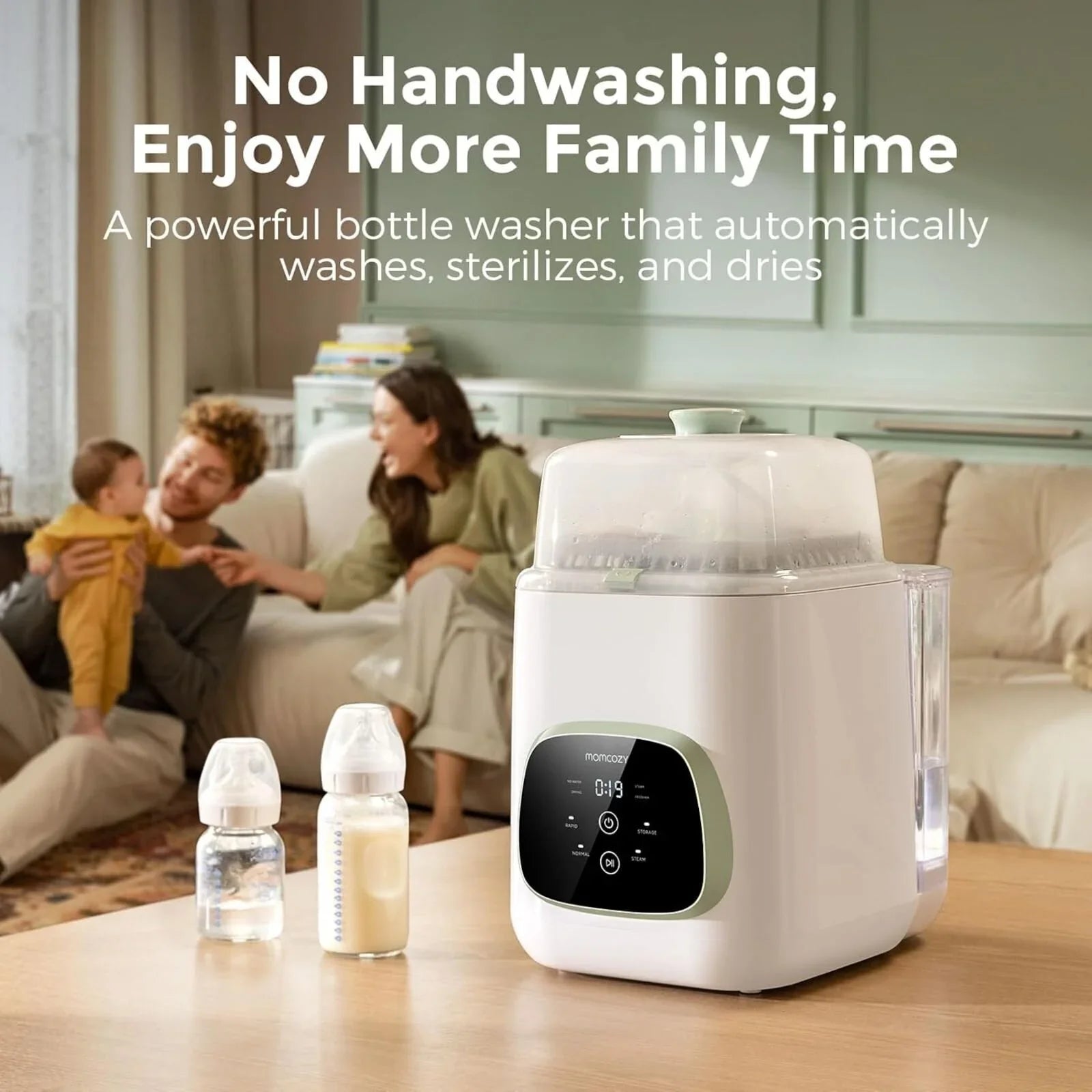 Momcozy KleanPal Pro Baby Bottle Washer & Steriliser & Dryer