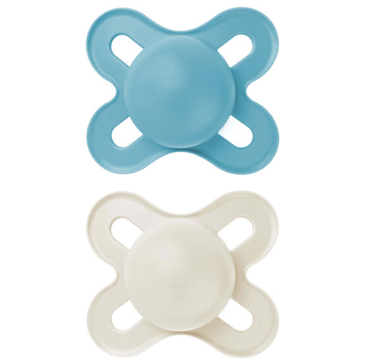 MAM Start Soother (0-2 Months) - Plain Blue (Pack of 2)