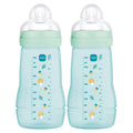 MAM Easy Active Bottles 270mls - Blue (Pack of 2) - DESIGN MAY VARY TO IMAGE SHOWN