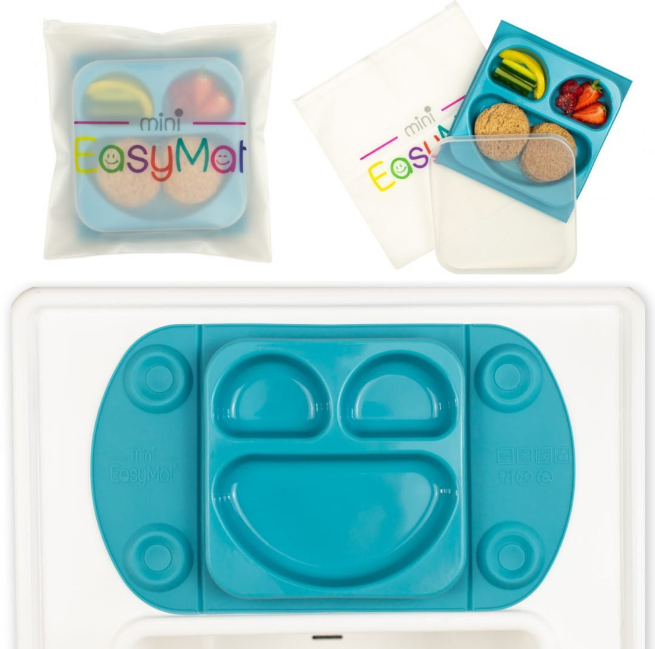 EasyTots EasyMat Mini Portable Suction Plate